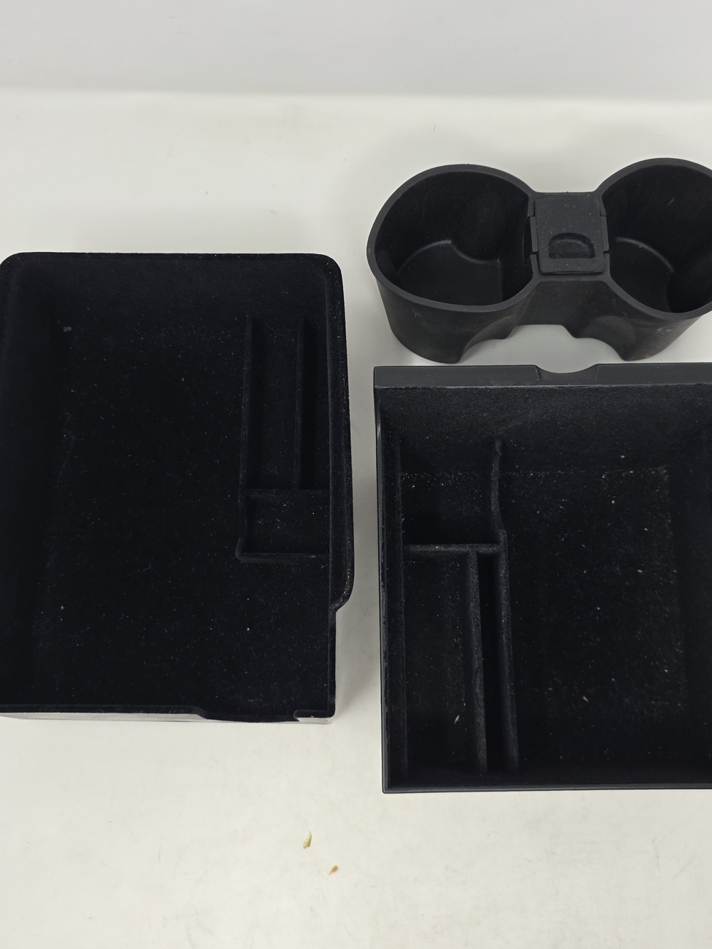 Tesla Model Y 21-24 Model 3 21-23 Center Console Trays Cup Holder Used Excellent